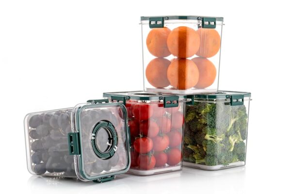 TIME KEEPING CONTAINER 2100 ML (pack of 4) GREEN