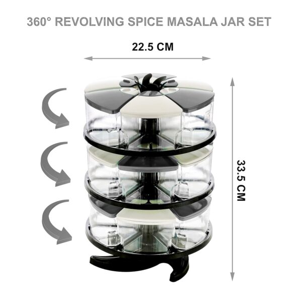 360° Rotating Spice Rack Set - Image 7
