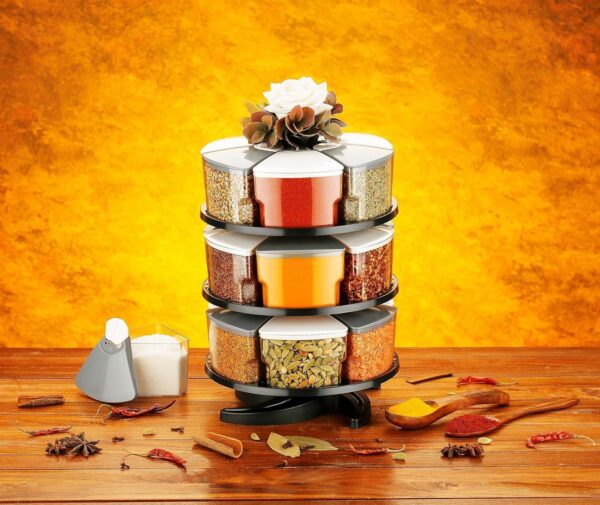 360° Rotating Spice Rack Set - Image 2