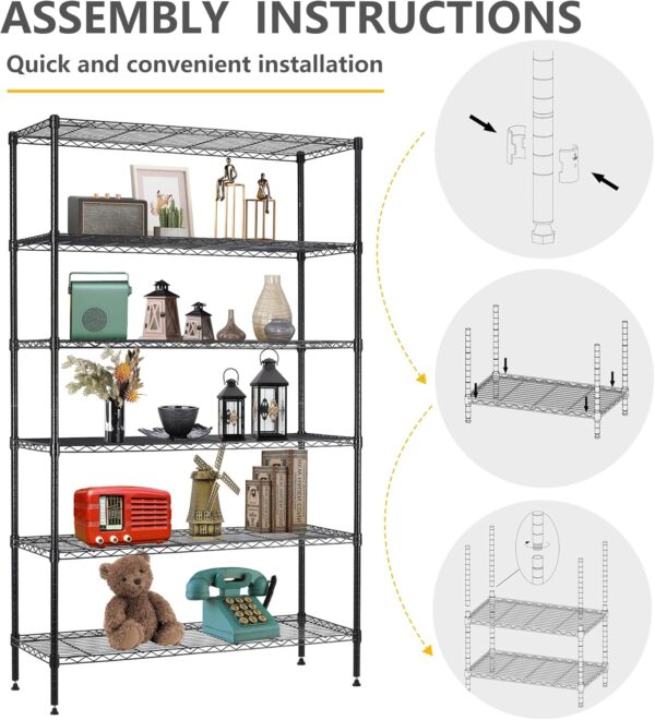 6-Tier Heavy Duty Storage Rack - Image 3