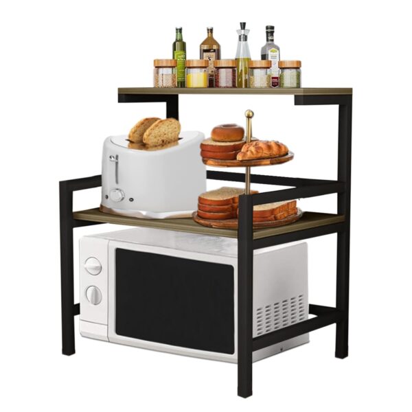 Microwave Oven & Toaster Stand with Metal Frame