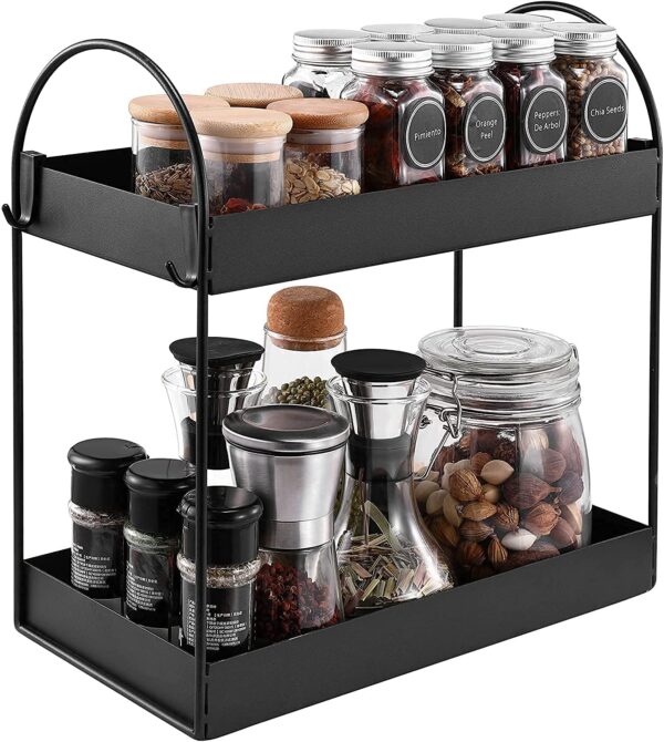 Premium 2-Tier Kitchen Countertop Spice Rack Organizer - Image 5