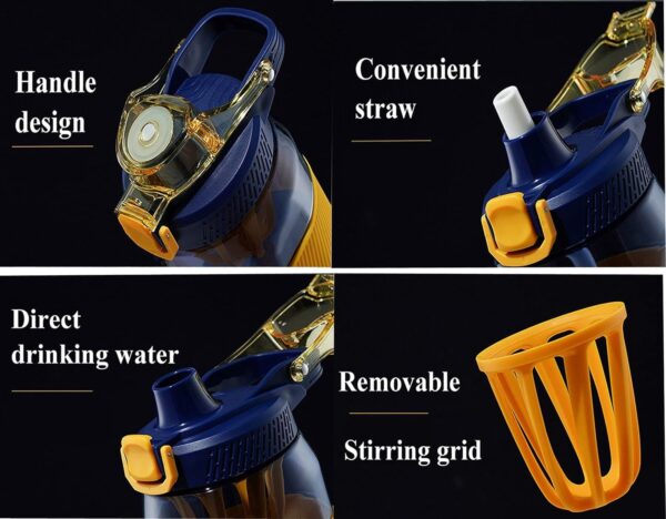 Sports Water Bottle with Straw and Fruit Infuser - Image 5