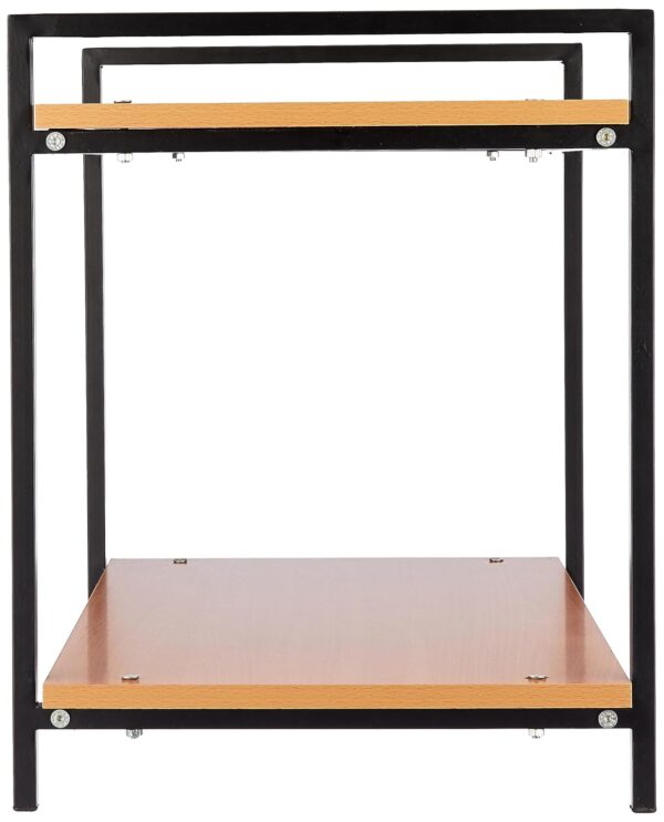 Microwave Oven Stand with Metal Frame & Wood Shelves - Image 2