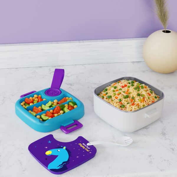 Kids Unicorn Bento Lunch Box Set