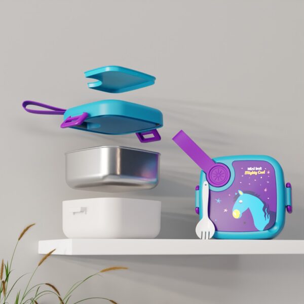 Kids Unicorn Bento Lunch Box Set - Image 4