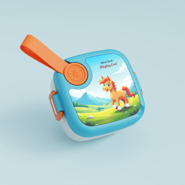Kids Plastic Horse Bento Lunch Box set - Image 2