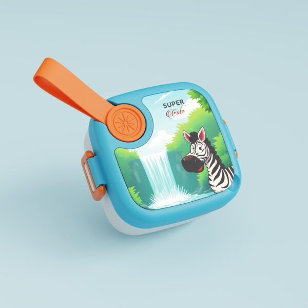 Kids Plastic Zebra Bento Lunch Box set