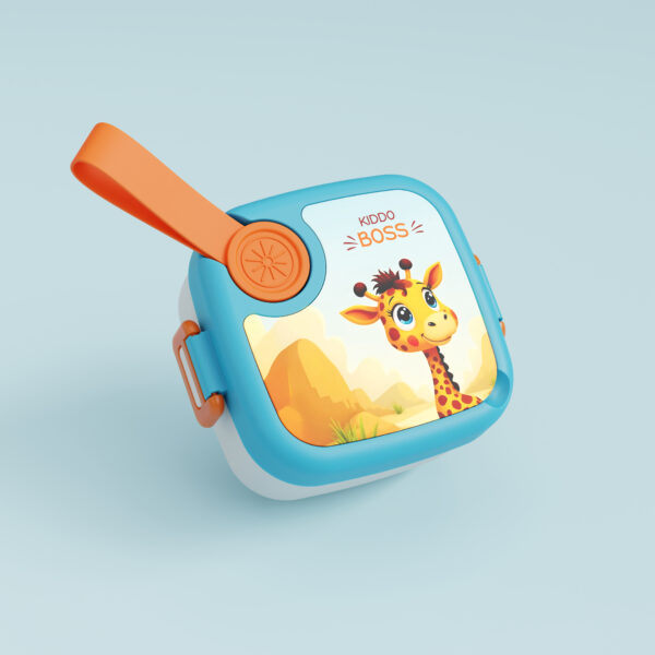 Kids Plastic Giraffe Bento Lunch Box set