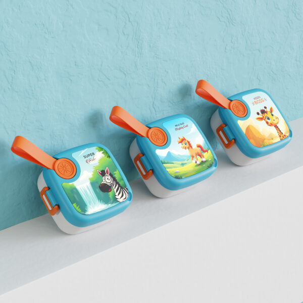 Kids Plastic Zebra Bento Lunch Box set - Image 3