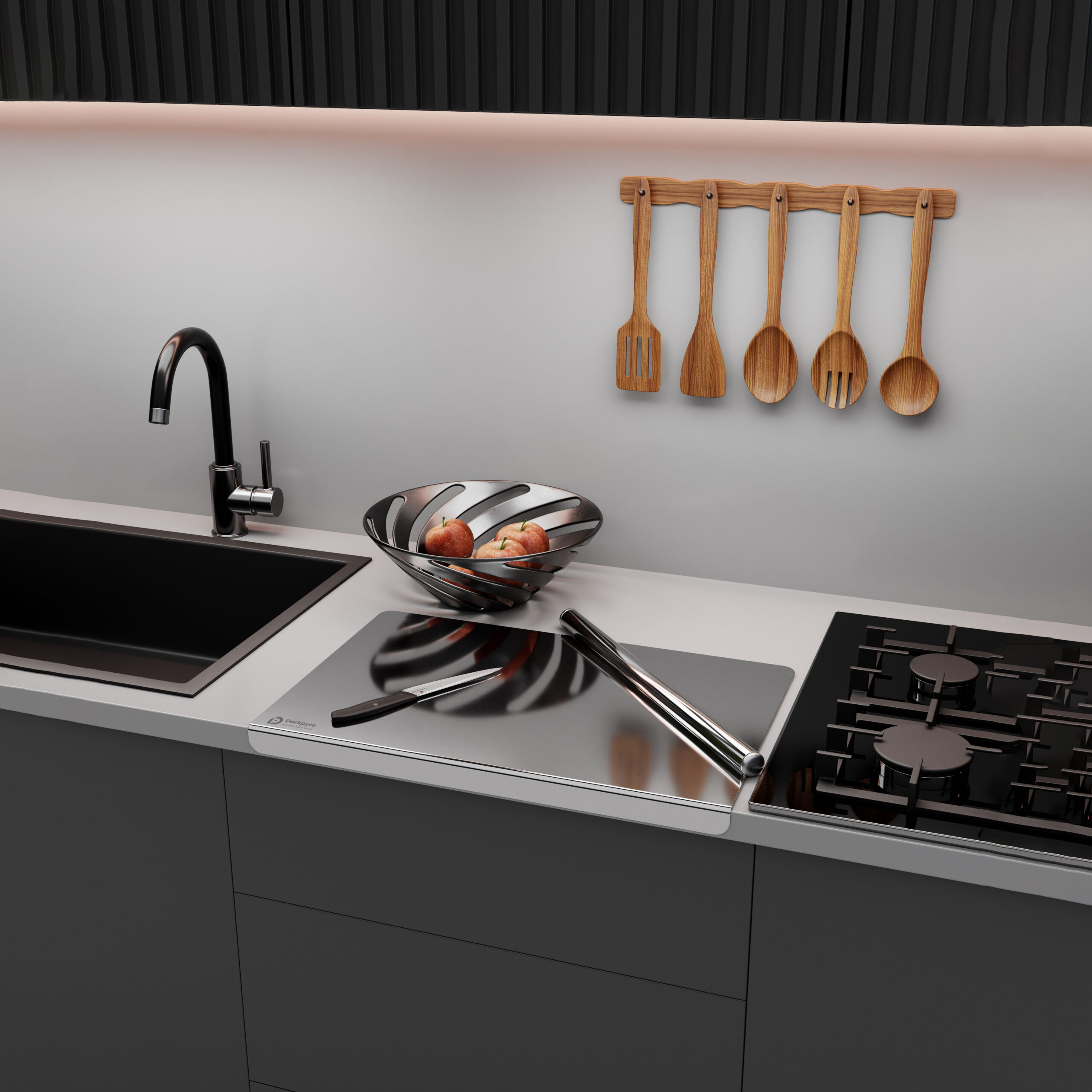 Stainless Steel Countertop Board – 60 x 45 cm - Image 5