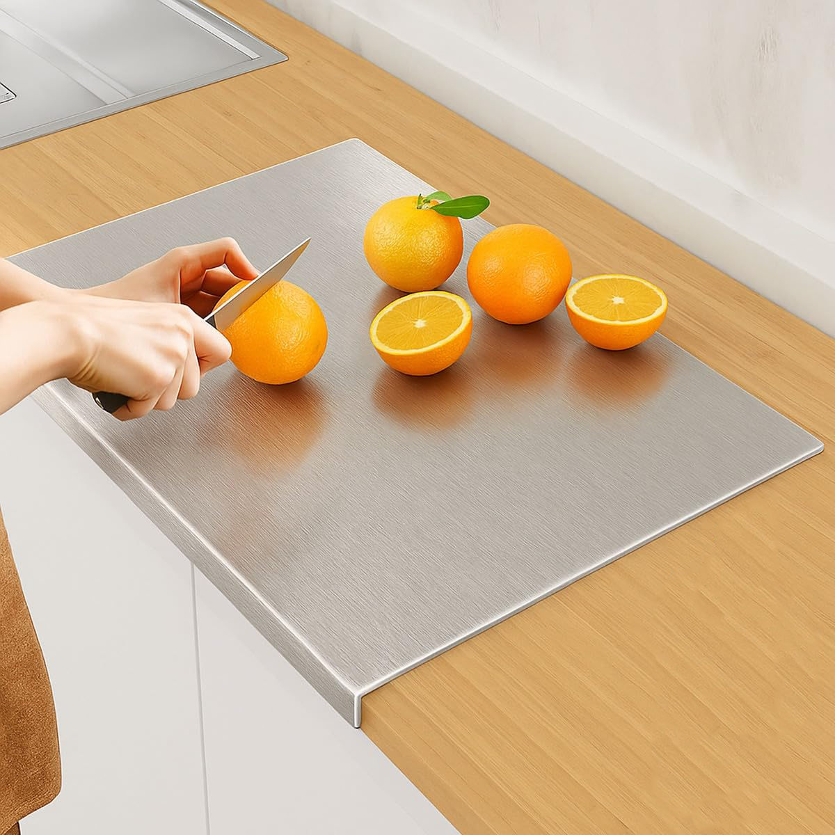 Stainless Steel Countertop Board – 80 x 50 cm