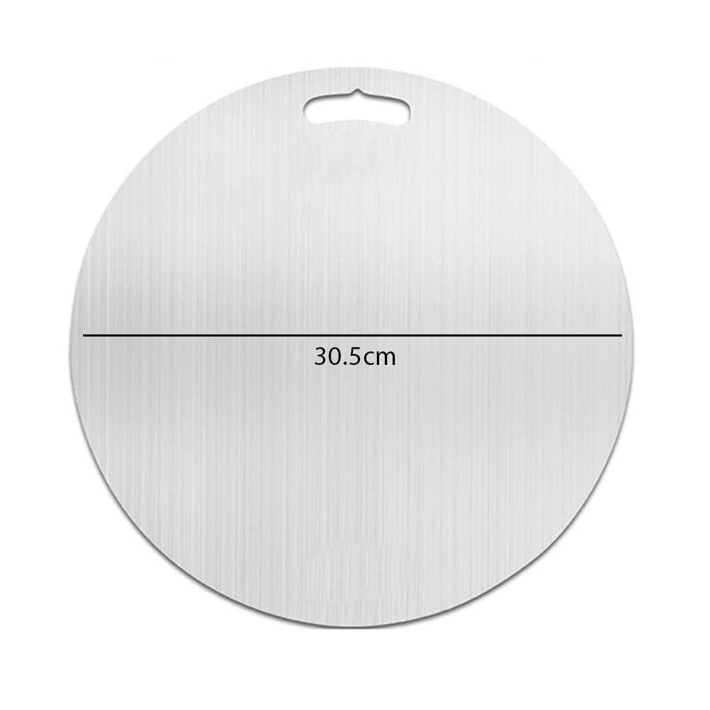 Premium Round Stainless Steel Cutting Board - Image 5