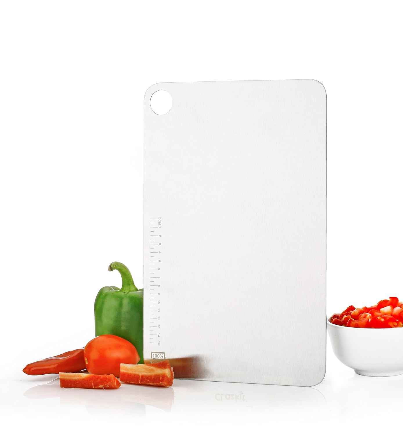 O Stainless Steel Cutting Board-50*31 cm