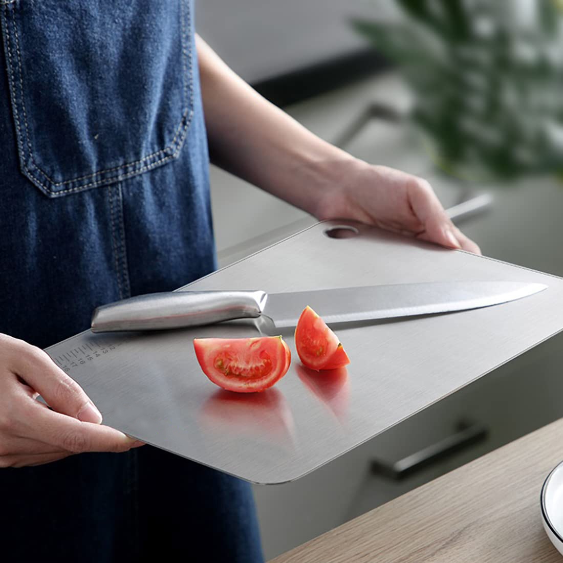 O Stainless Steel Cutting Board-21*31 cm - Image 2
