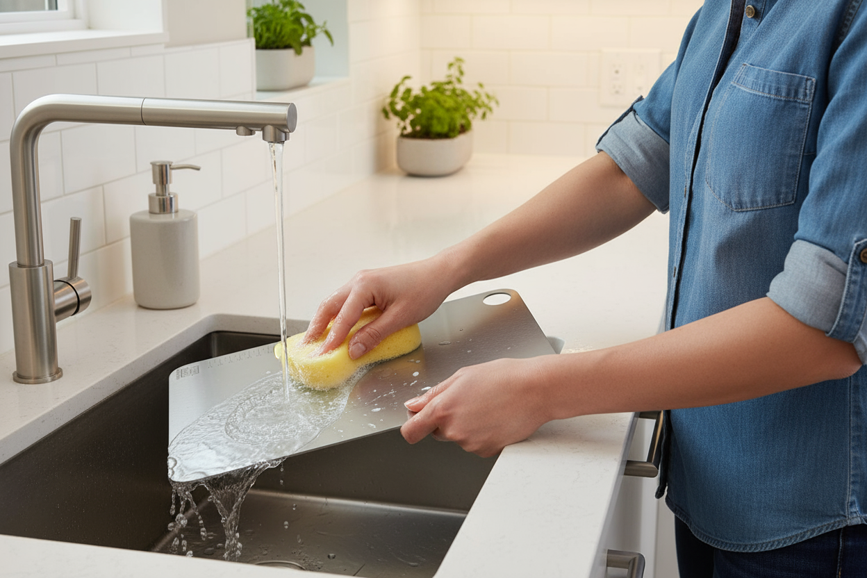 O Stainless Steel Cutting Board-50*31 cm - Image 4