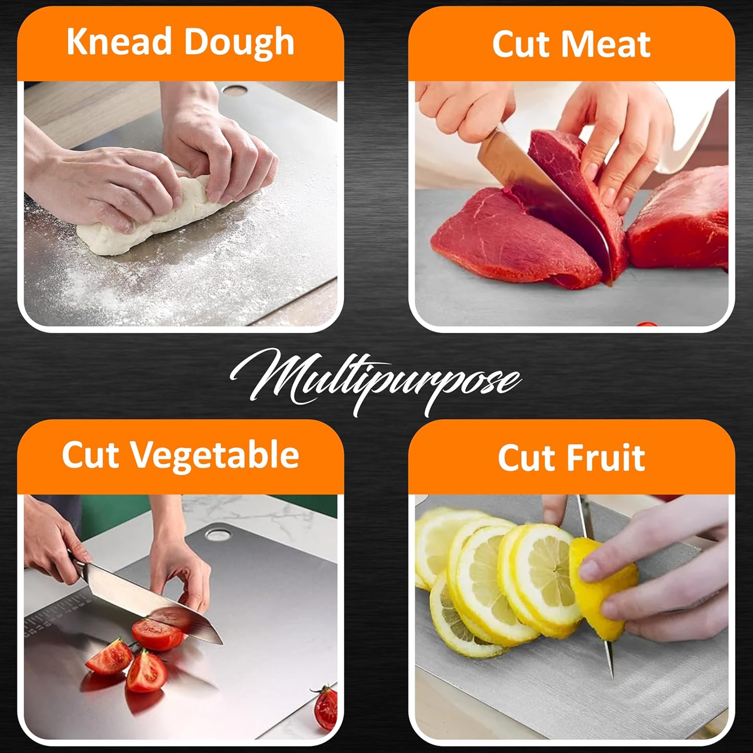 O Stainless Steel Cutting Board-21*31 cm - Image 7