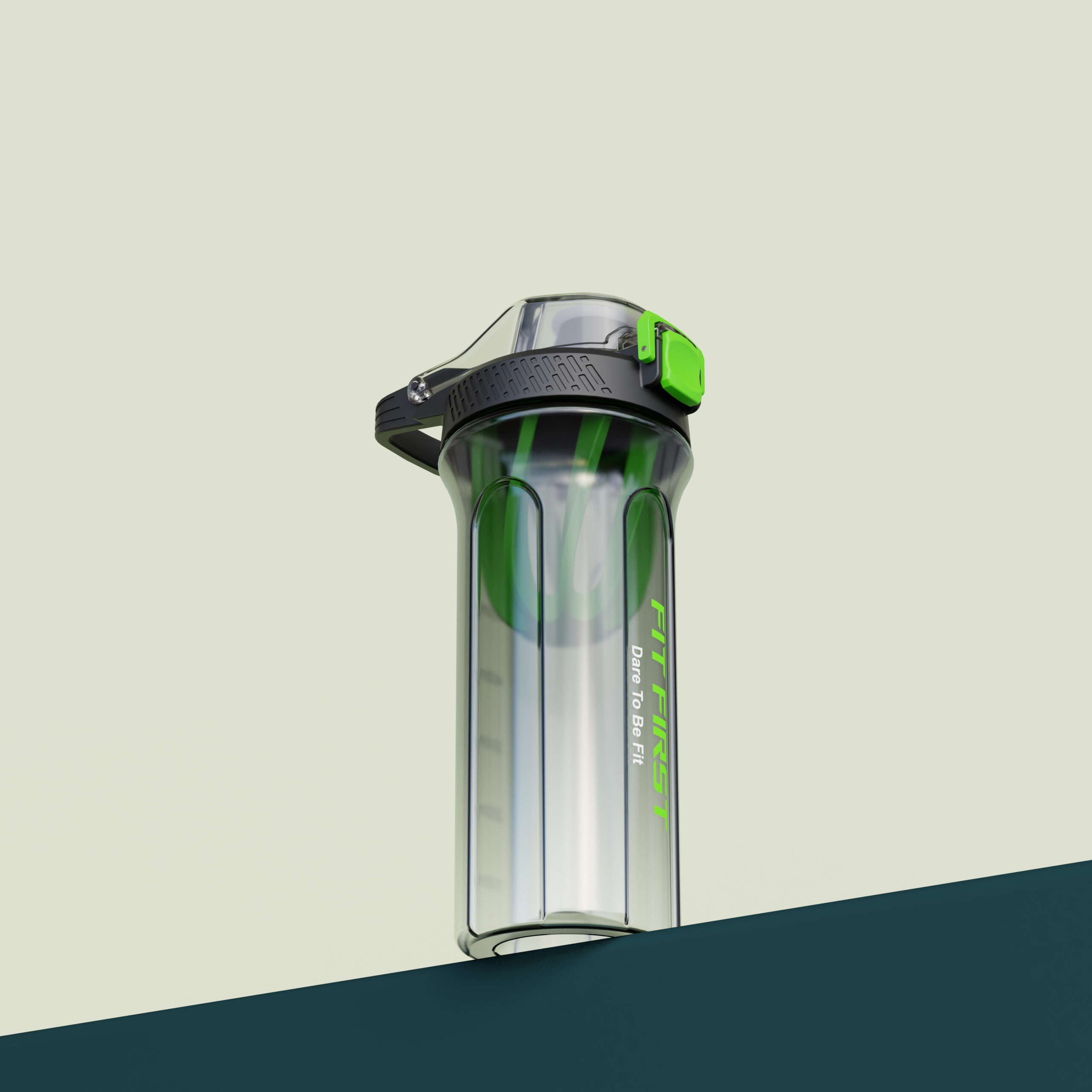 Fit First Sports Shaker Bottle-Green - Image 2
