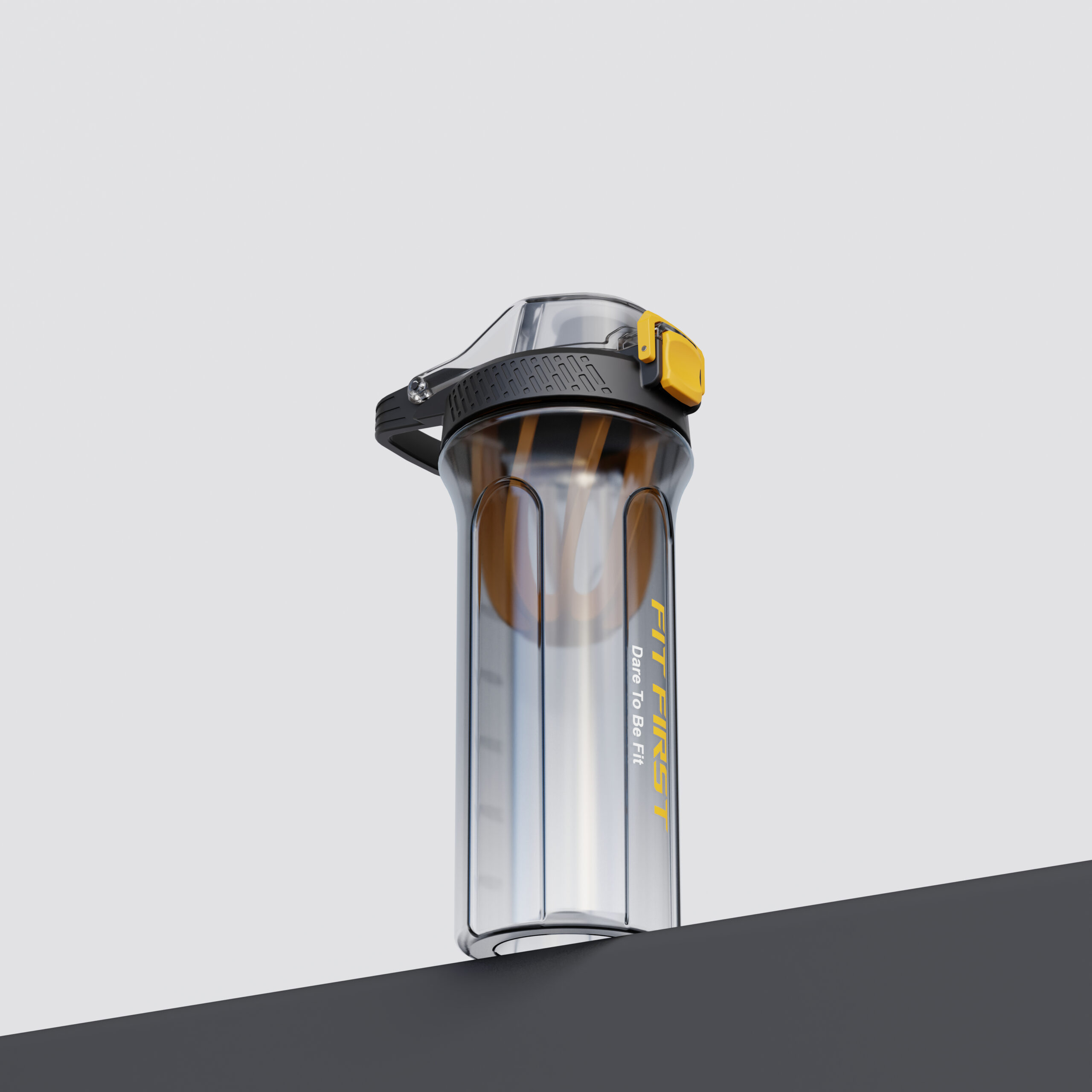 Fit First Sports Shaker Bottle-Yellow - Image 2