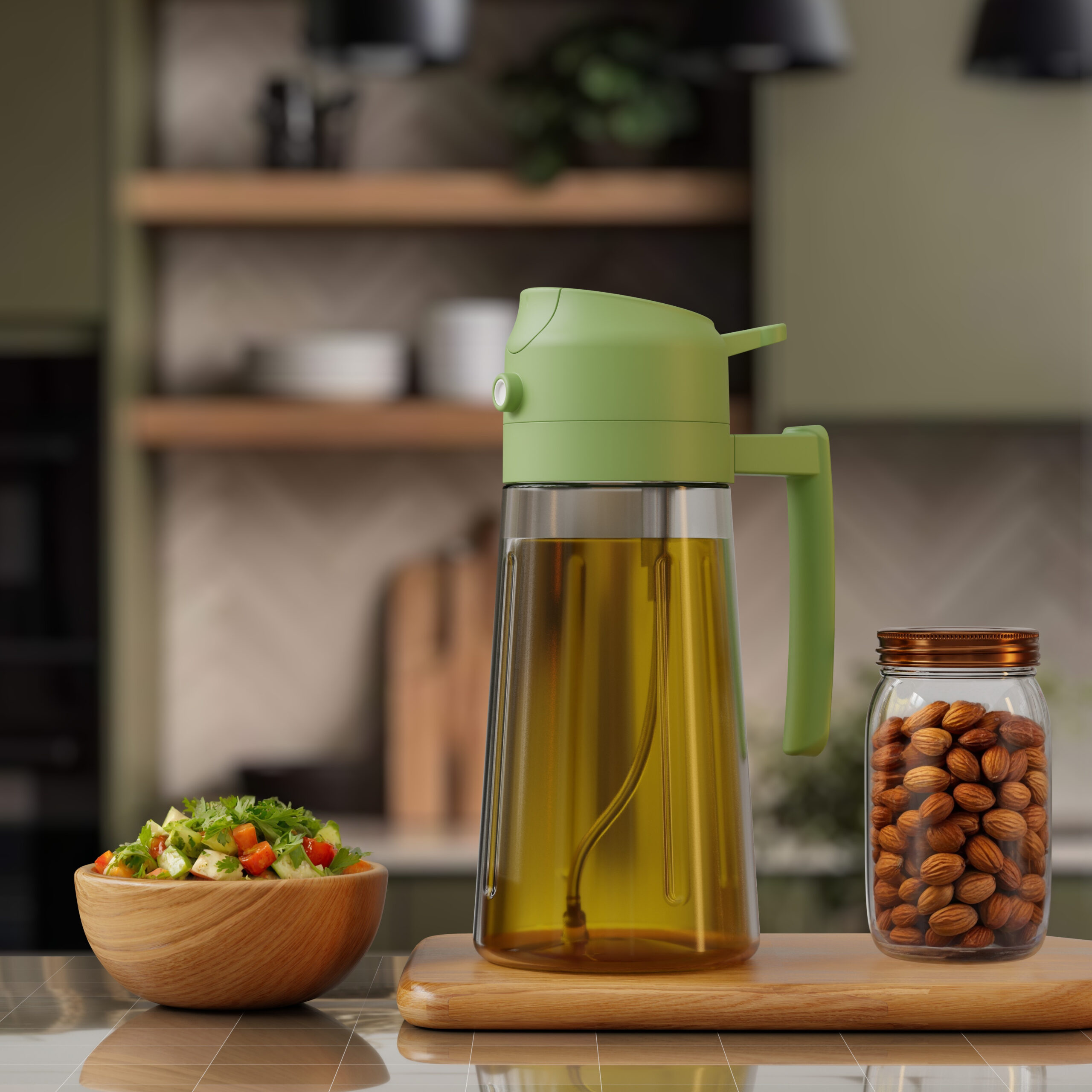 2-in-1 Oil Dispenser-Green - Image 6