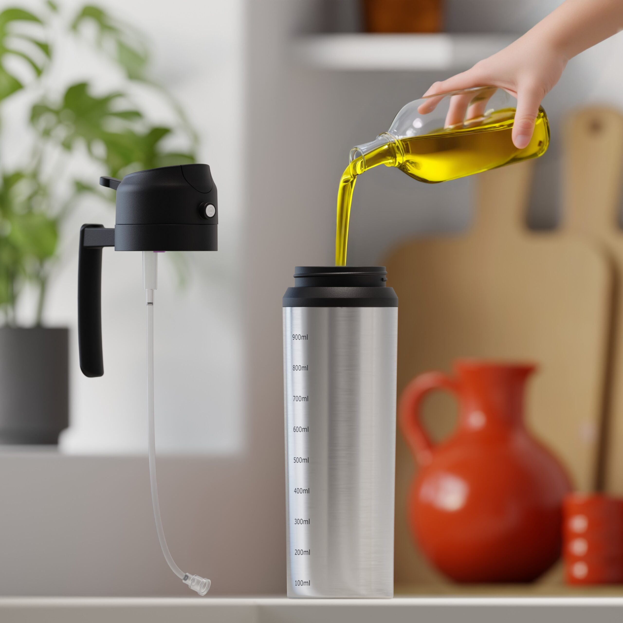 2-in-1 Stainless Steel Oil Dispenser - Image 8