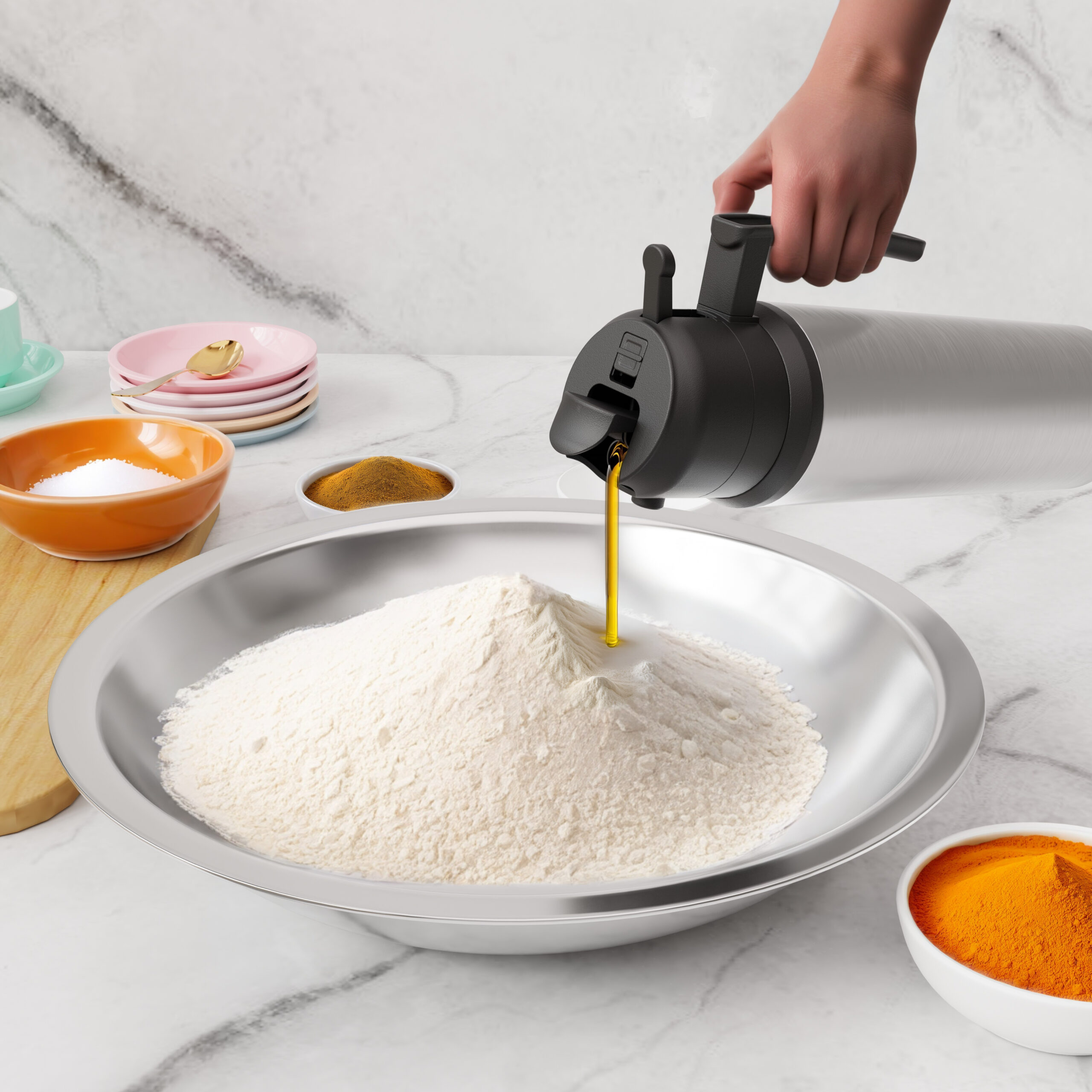 2-in-1 Stainless Steel Oil Dispenser - Image 2