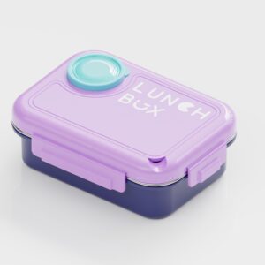 3 Compartment Kids Lunch Box-Purple
